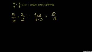 Kesirlerde Çarpma İşlemi 56 x 23 Aritmetik  Kesirler Cebir Öncesi  Kesirler [upl. by Joshia]