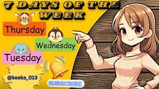 Days of the week I seven days week name [upl. by Nylave]