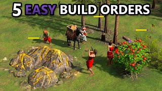 Easy Build Orders for AoM Retold All Civs  Beginner’s Guide [upl. by Aidil]