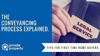 The conveyancing process explained for first time home buyers [upl. by Notnirb777]