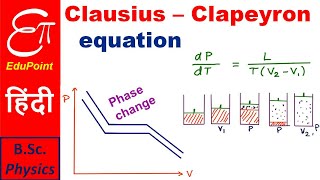 Derivation of Clausius Clapeyron Equation  Phase Equilibrium Lecture 5 [upl. by Gianni]