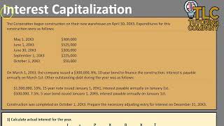 Interest Capitalization [upl. by Nalehp]