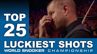 TOP 25 LUCKY SNOOKER SHOTS  World Championship 2017 [upl. by Hgieleak485]