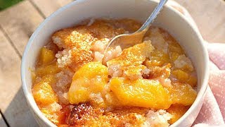 How To Make Easy Peach Cobbler  Southern Living [upl. by Quinta]