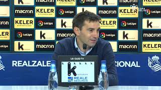 Rueda de prensa de Asier Garitano tras el Real Sociedad vs RC Celta 20 [upl. by Anazraf]