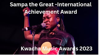 Sampa the Great  International Achievement Award Kwacha Awards 2023 [upl. by Haroldson]