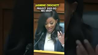 Jasmine Crockett Project 2025 DEI Mic Drop 🎤 JasmineCrockett Project2025 DEI [upl. by Akeimahs]