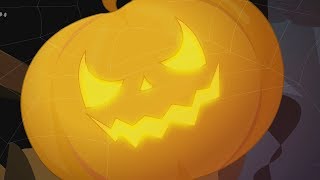 theres a scary pumpkin scary song kids halloween nursery rhymes videos for children [upl. by Georgia]