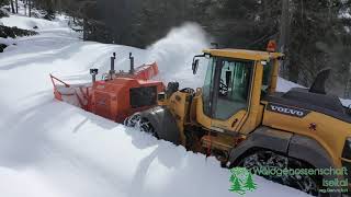 15m Schnee auf 1700m OVERAASEN UTV 400 amp VOLVO L120H [upl. by Ellezig]