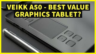 VEIKK A50 REVIEW  BUDGET GRAPHICS TABLET Wacom Tablet competition [upl. by Surdna272]