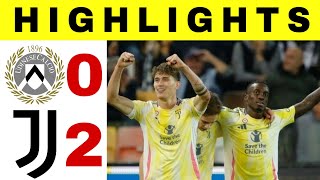 Udinese vs Juventus  02  All Goals and Highlights Serie A  Football  Soccer  Sports News [upl. by Helena924]