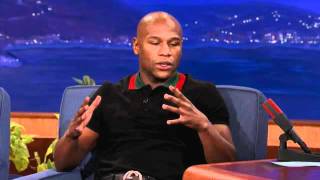 Mayweather vs Ortiz Floyd Mayweather Jr on Conan Video [upl. by Hgieloj]