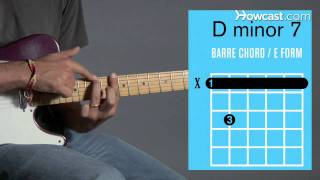 How to Play a D Minor 7 Barre Chord  Guitar Lessons [upl. by Keraj]