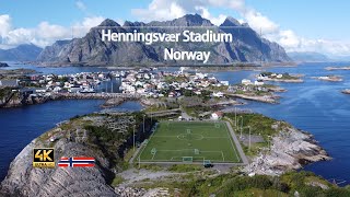 Henningsvaer Stadion  Lofoten Islands  Norway  One of the most beautiful stadiums in the world [upl. by Bornie]