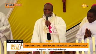 01 112023  CAPUCHIN TV LIVE  THANKSGIVING MASS Very Rev Fr Ferdinand Lugonzo Makaka [upl. by Travus]