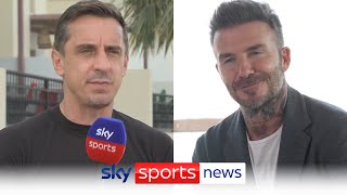 Gary Neville amp David Beckham preview the World Cup final between Argentina amp France [upl. by Googins203]