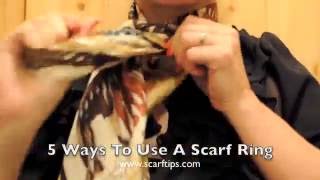 5 Ways To Use A Scarf Ring [upl. by Maite802]