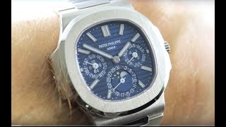 Patek Philippe Nautilus Perpetual Calendar 57401G001 Patek Philippe Watch Review [upl. by Trelu]