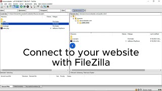 PHP and MySQL Part 3  Create a FileZilla connection to your website [upl. by Annol123]