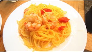 Spaghetti gamberoni e pomodorini Vito Chef Salerno🇮🇹 ASMR ITEN  Pasta and prawns [upl. by Alyn403]