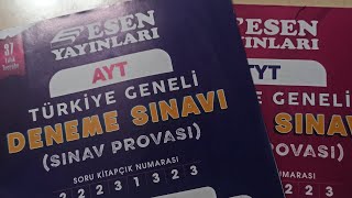 Esen Yayınları Türkiye Geneli AYT Sınavı SonuçYorumum ilk100 yks2023 [upl. by Kellina274]