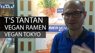 Vegan Ramen at Ts TanTan inside Tokyo Station [upl. by Hsu706]