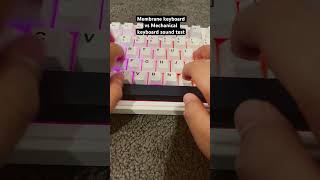 Membrane vs mechanical keyboard [upl. by Levey]