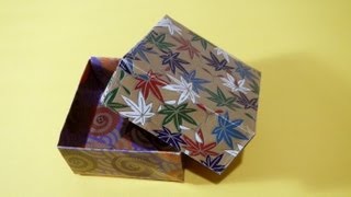 Origami  How to make a Box with Lid [upl. by Tebazile19]