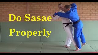 Sasae tsuri komi ashi  a video on how to do it properly [upl. by Ji]