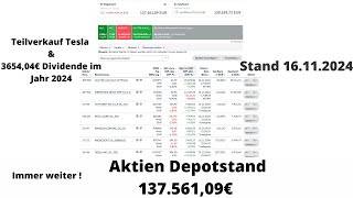 Wie viel Dividende habe ich 2024 mit meinen 137000€ Aktien Depot bekommen aktien etf [upl. by Harol]