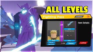 ALL LEVELS UNLOCKED IN NEW FIGHTING PASS SEASON 5 IN ANIME FIGHTING SIMULATOR ROBLOX [upl. by Free]