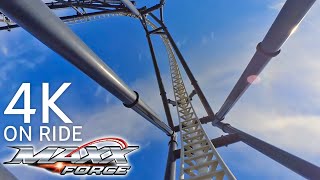 4KOn Ride MaxxForce  Six Flags Great America [upl. by Frasquito]