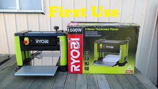 Ryobi Thicknesser Review  First Use [upl. by Eulaliah]