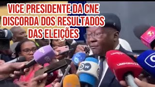 Vice presidente da CNE não reconhece resultados que dão vitória ao partido Frelimo e o seu candidato [upl. by Ellehsim]