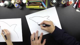 How To Draw A Dolphin [upl. by Andrey]