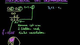 Multiplikation von Dezimalzahlen [upl. by Stig960]