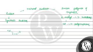 i Isoprene is natural rubber but neoprene is synthetic rubber ii Chain growth Polymerisatio [upl. by Adidnere]