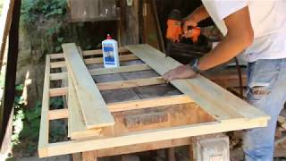 Making a wooden door  DIY door 22 [upl. by Malvin479]