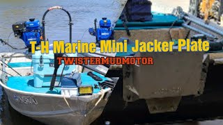 TH Marine Mini Jacker Plate with a Mudmotor [upl. by Dareg484]