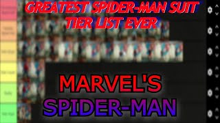 The DEFINITIVE SpiderMan Suit Tier List Marvels SpiderMan [upl. by Leinto]