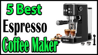 TOP 5 Best Espresso Coffee Makers Review 2025 [upl. by Lunetta]