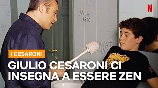 4 minuti di GIULIO CESARONI che ci INSEGNA come non ESSERE ZEN  Netflix Italia [upl. by Zetta]