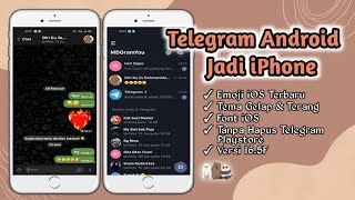 MDGram Versi 165F  Cara Mengubah Telegram Android Menjadi iPhone Terbaru 2023  Update [upl. by Eillo673]