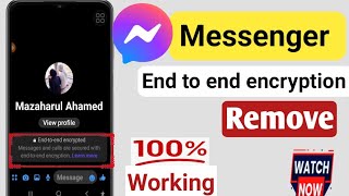 End to end encryption messenger turn offnew update 2024 End to end encryption messenger turn on [upl. by Kcerred880]