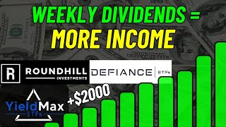 New Strategy For WEEKLY Paying Dividend ETFs To Increase Income [upl. by Hanae]