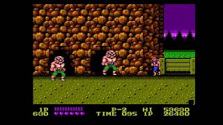 DOUBLE DRAGON NES  playthrough No Commentary [upl. by Thay]