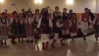 Goce Delchev Macedonian Folk Dance Ensemble Performing Kaljo kalino devojce [upl. by Parthinia]