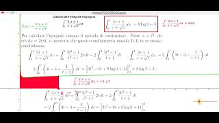 Calcolo di un integrale improprio con il metodo di sostituzione [upl. by Assylem]