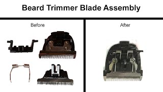 How to assemble the Blade Spring in BeardHair Trimmers  Brio BeardscapeCeenwes Repair [upl. by Ahtelra922]