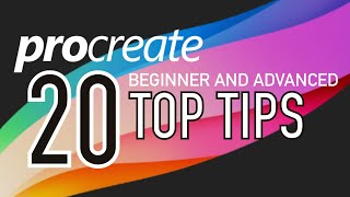 PROCREATE 20 TOP TIPS  Beginner and advanced [upl. by Eelyr746]